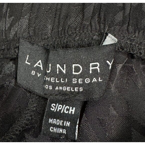 Laundry by Shelli Segal Sz S Black Ruffled Houndstooth Faux Wrap Skort NWT NEW - Picture 7 of 9